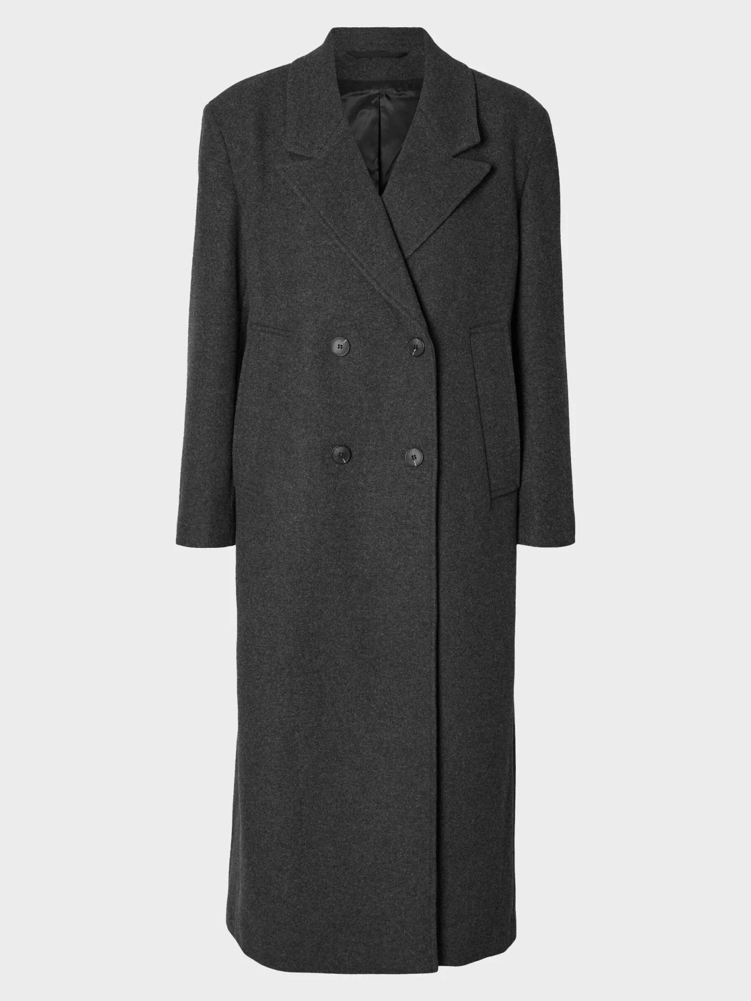 Selected Josephina Wool Coat Volcanic+Ash+Melange Best