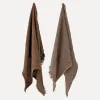 Bloomingville Set van twee keukenhanddoeken Malucca Brown+Cotton Sale