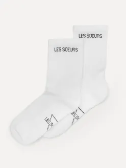 Les Soeurs Sportsokken White Best