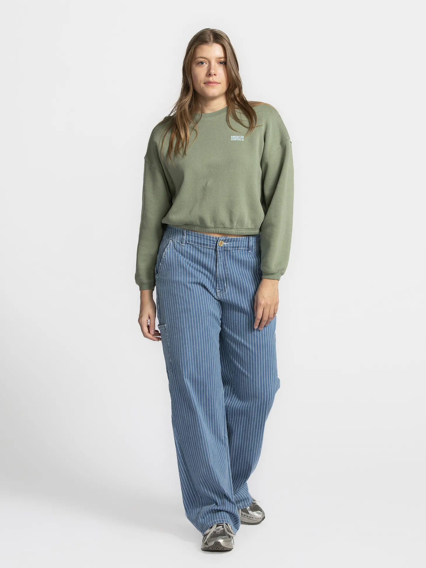 American Vintage Sweater Izubird Argile New