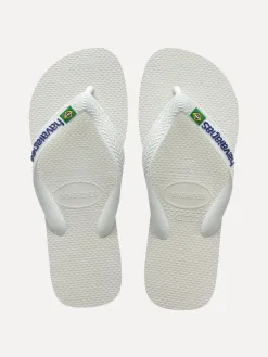 Teenslippers Havaianas Brasil Logo White Online