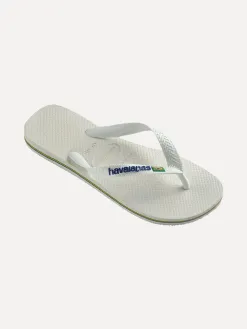 Teenslippers Havaianas Brasil Logo White Online