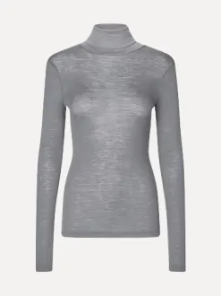 MBYM Top met col Ina Rebecca Medium+Grey+Melange Best