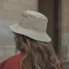 Les Soeurs Trench Bucket Hat Ashley Beige New