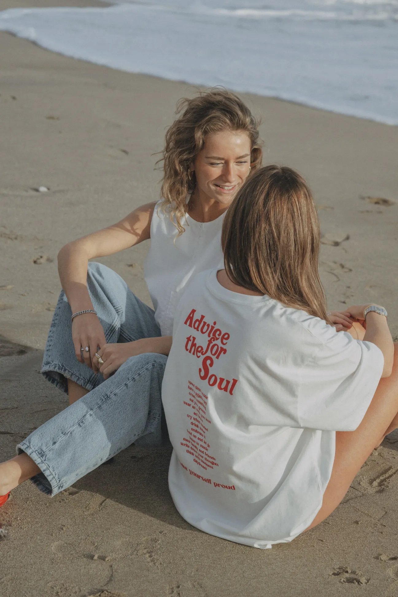 Les Soeurs T-Shirt met print Jenna White New