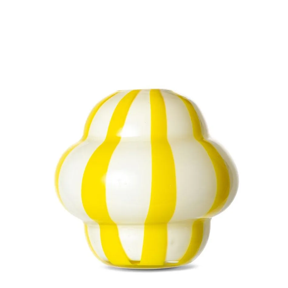 Gusta Vaas Curlie WhiteYellow New