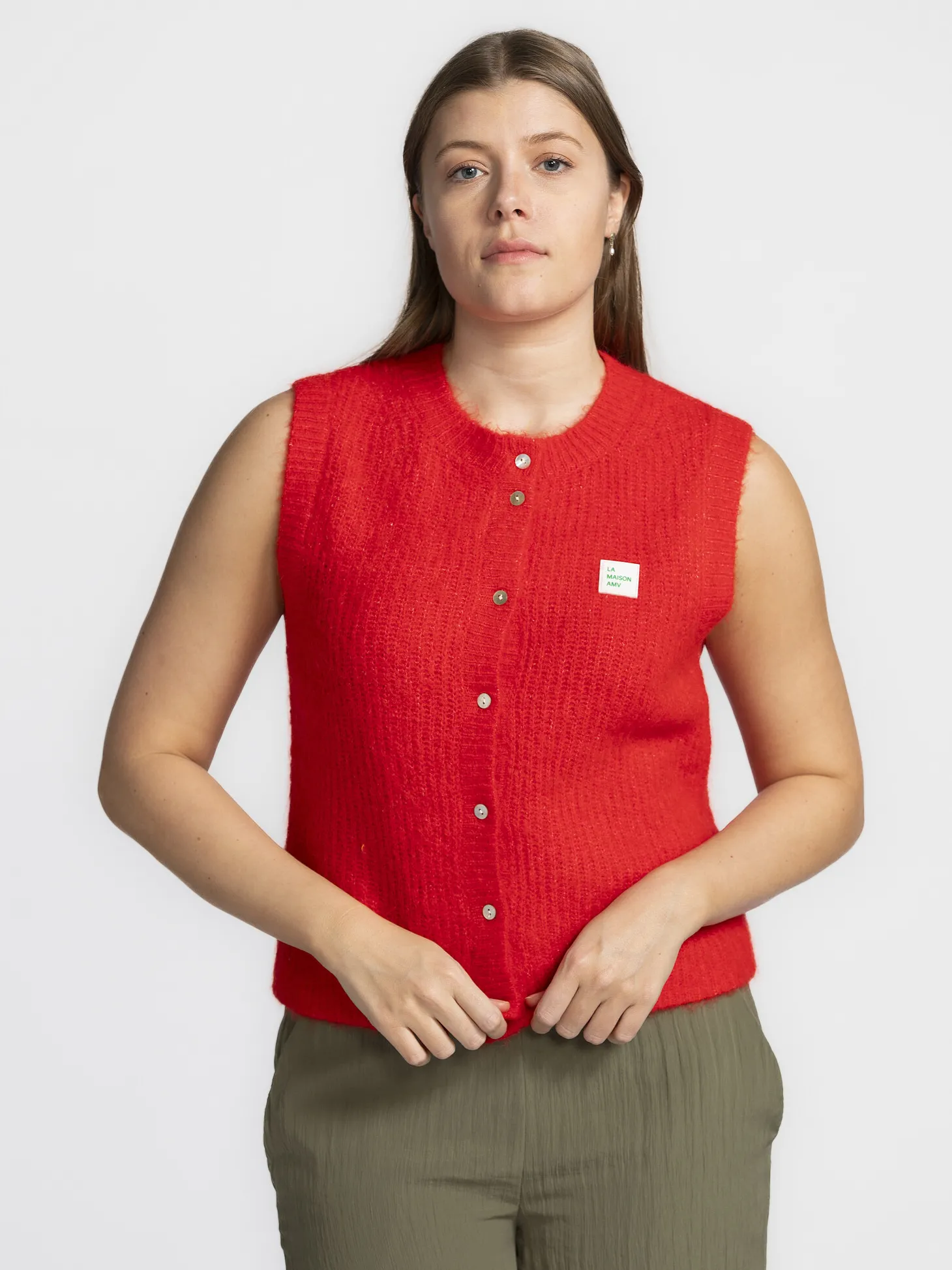 American Vintage Vest East Piment+Chine Clearance