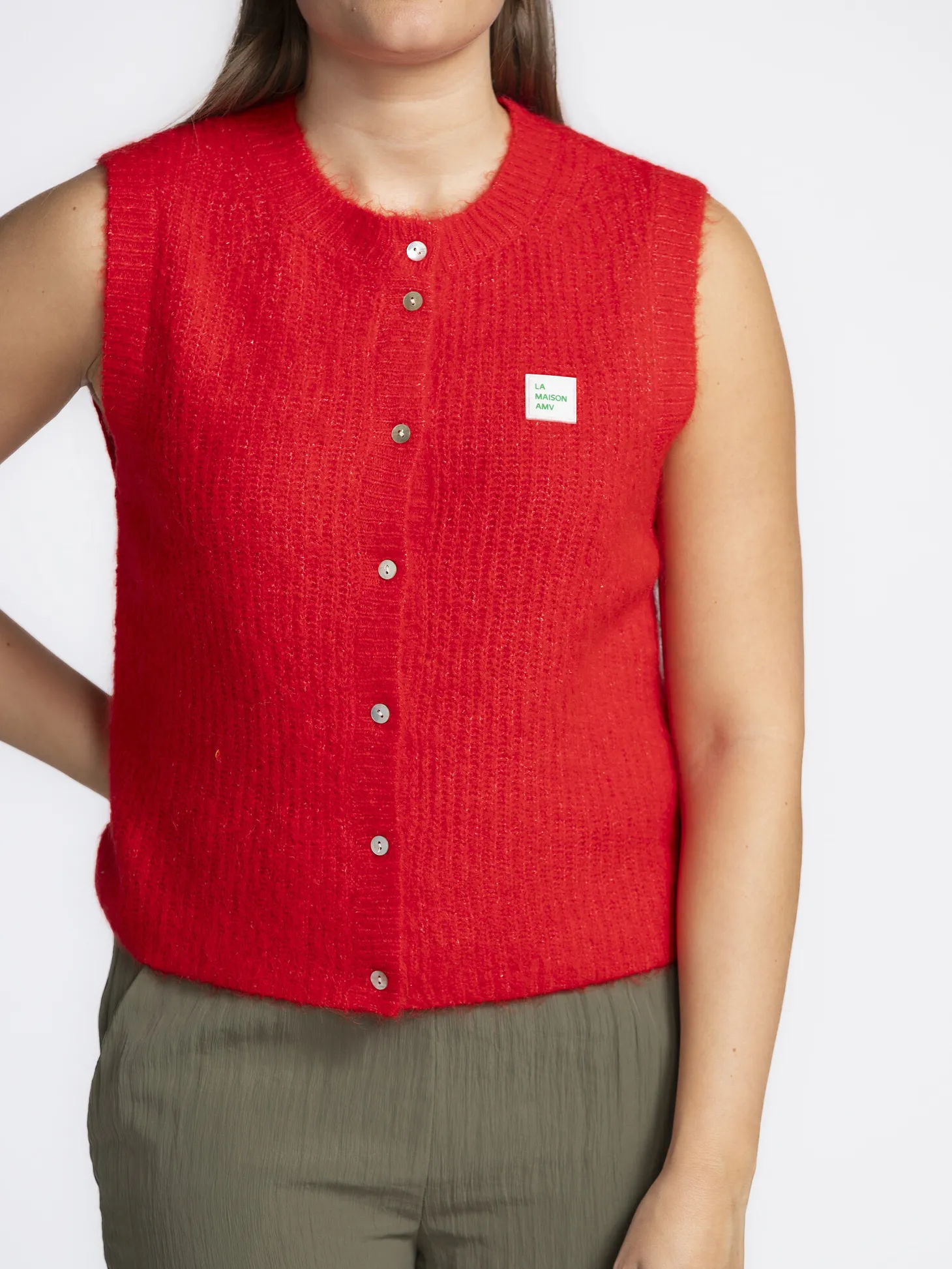 American Vintage Vest East Piment+Chine Clearance