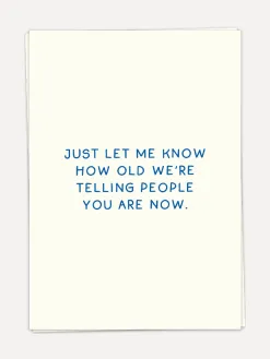 Kaart Blanche Wenskaart How old How+Old Online