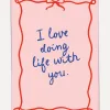 Kaart Blanche Wenskaart I love doing life with you Doing+Life Best