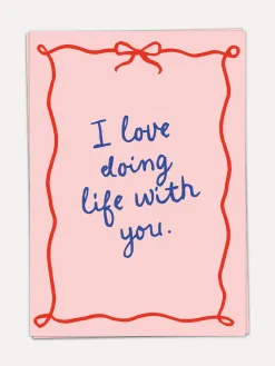 Kaart Blanche Wenskaart I love doing life with you Doing+Life Best