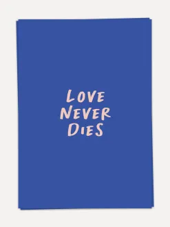 Kaart Blanche Wenskaart Love never dies Love+Never+Dies Sale