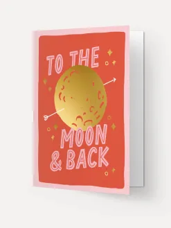 Kaart Blanche Wenskaart Moon The+Moon+And+Back Hot