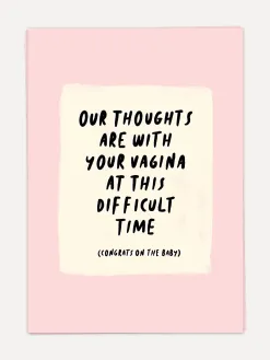 Kaart Blanche Wenskaart Thoughts With V Thoughts+With+V Best
