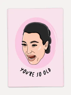 Kaart Blanche Wenskaart You're so old Youre+So+Old Clearance