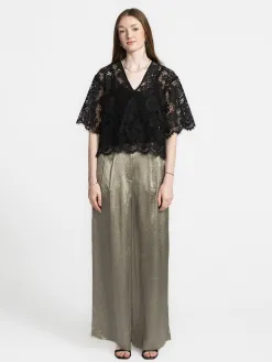 Selected Wijde broek Selene Vetiver Hot