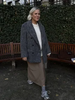Edited Wollen Blazer Teena Mid+Grey+Mlange Hot