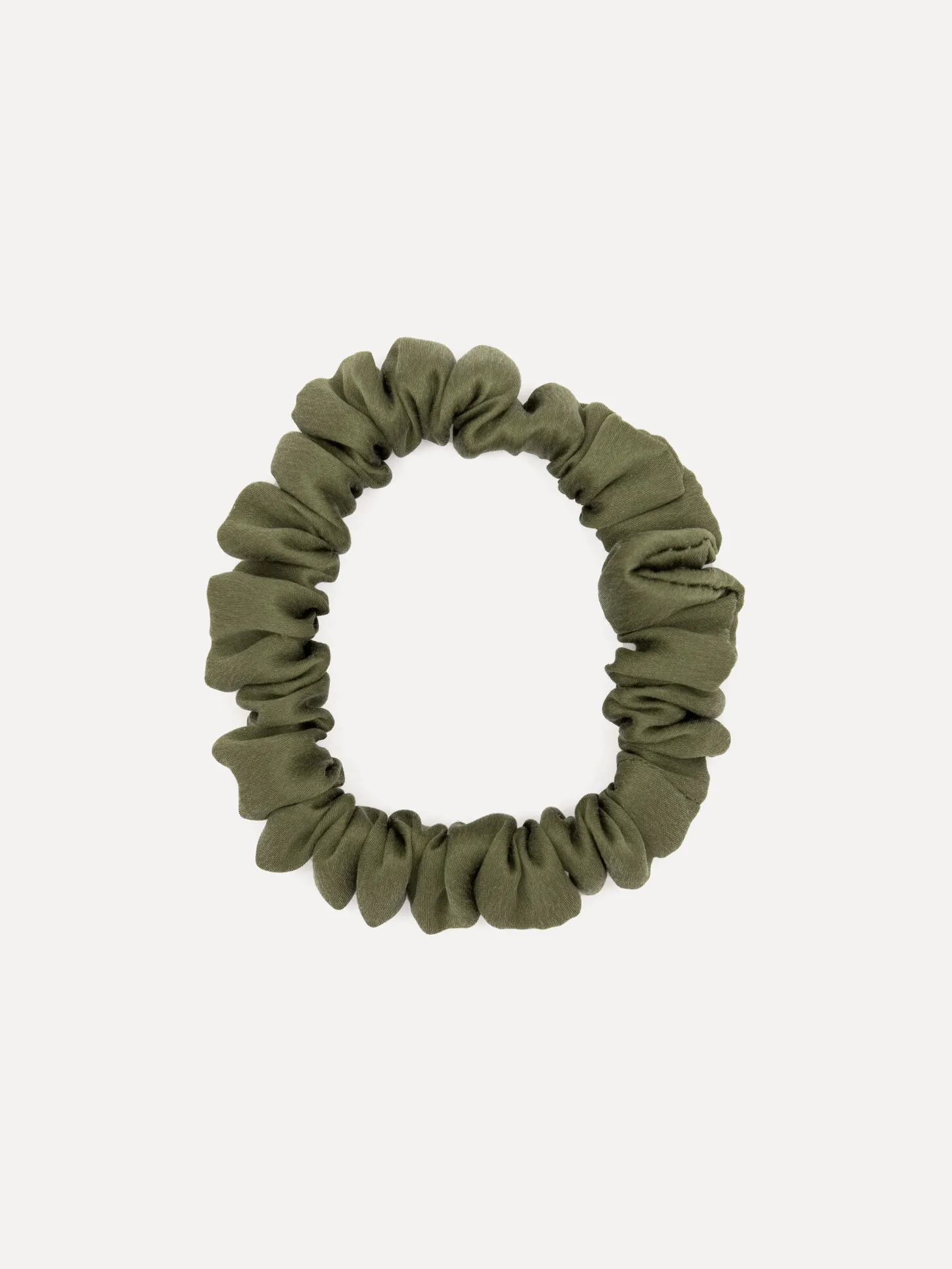Les Soeurs Zijden scrunchie Khaki Hot