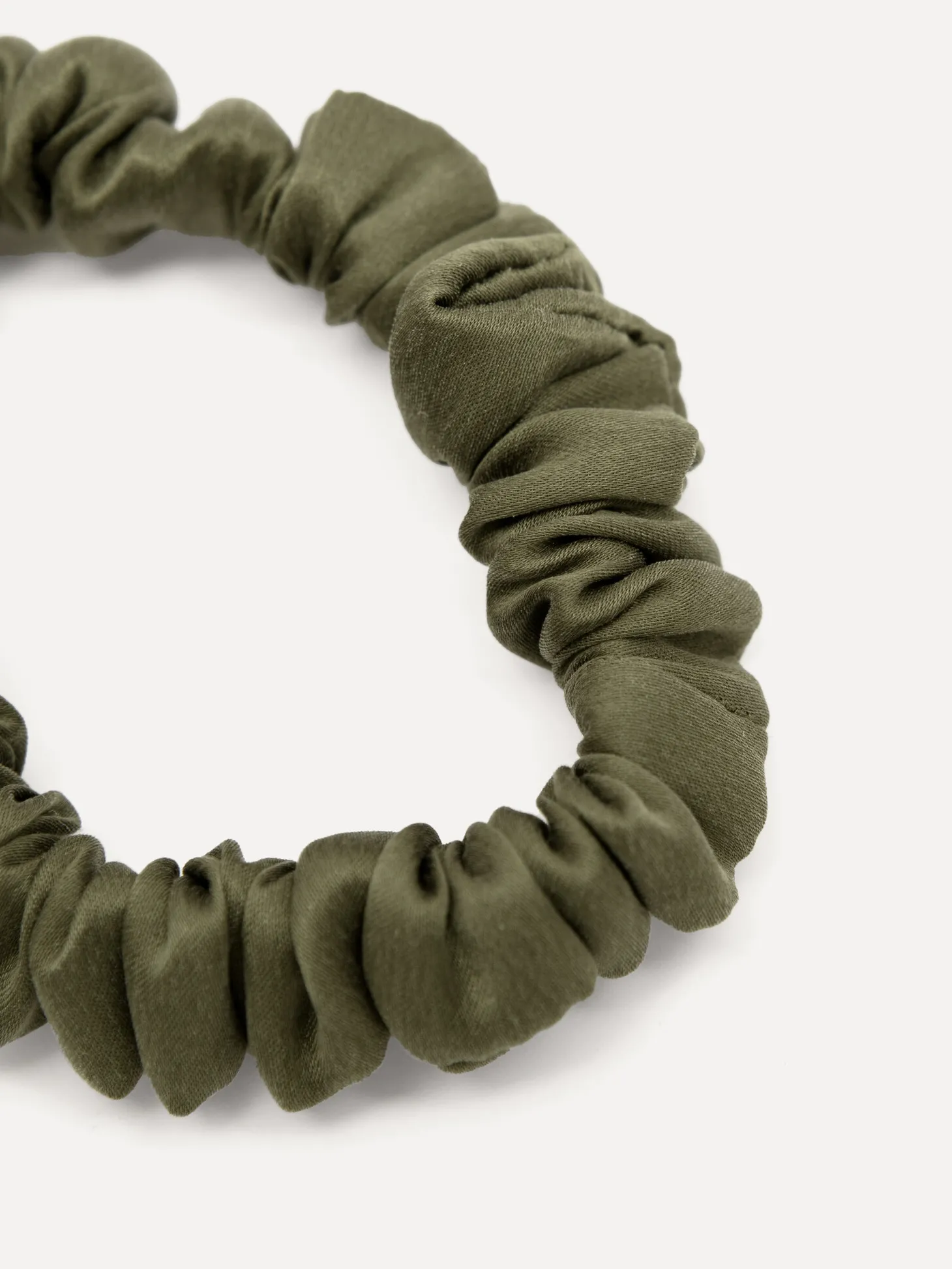 Les Soeurs Zijden scrunchie Khaki Hot