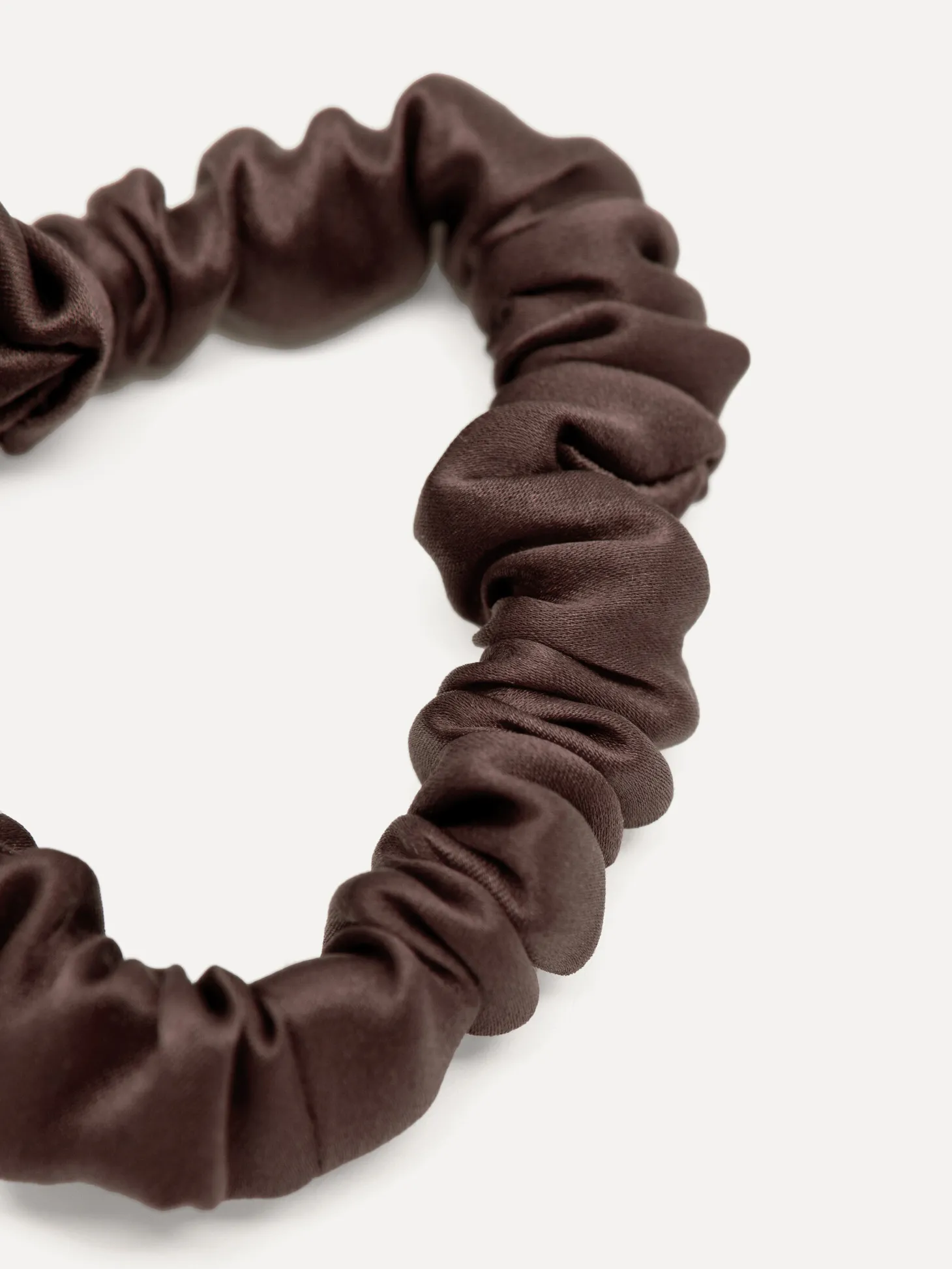 Les Soeurs Zijden scrunchie Brown Sale